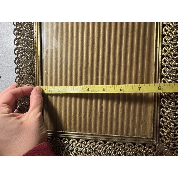 Ornate Mid Century Filigree Picture Frame - Etsy Vintage MCM Gold Tone Filigree Ornate Picture Frame Lot Set Of 2 Scroll 8x10